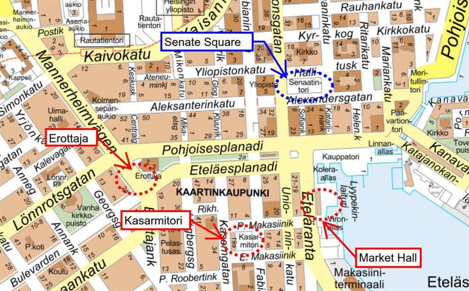 Get to Senate Square from Helsinki Port Green Cap Tours